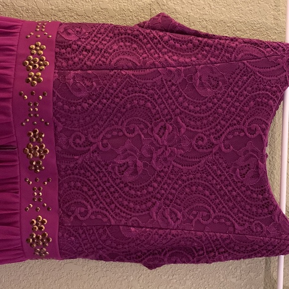 Girls purple dress - Picture 3 of 4